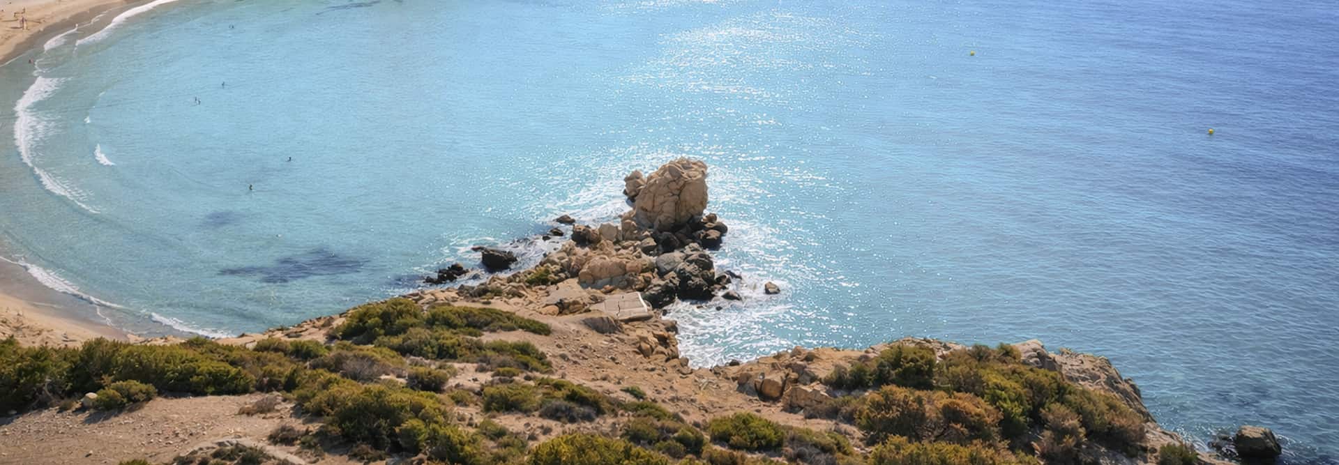 Cala Finestrat, Benidorm Vista aérea de la cala